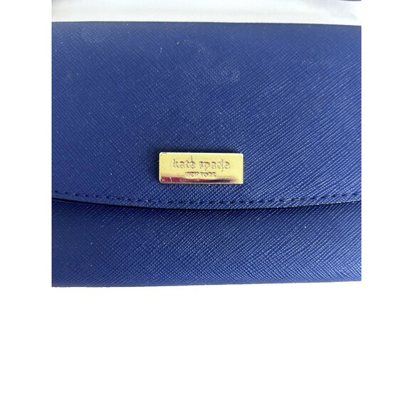 kate spade Navy Wristlet wallet bifold slim measures 6 1/2" X 4" - Picture 4 of 6